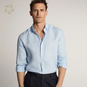 Spring Autumn High Quality Long Sleeve Cotton <b>Shirts</b> <b>Men's</b> Social Business Dress Hot Selling <b>Shirt</b> for <b>Men</b> - Product Image 3