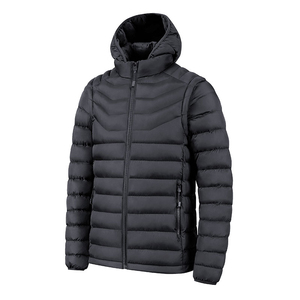Venta al por mayor 2025 de los hombres de estilo de calle Stand Collar Bubble Puffer chaqueta logotipo personalizado invierno cálido prendas de vestir exteriores patrón de decoración - Product Image 3