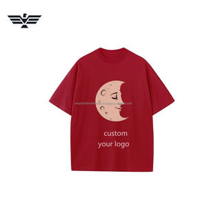 เสื้อยืดสีสันตามสั่งพิมพ์ลายกราฟิกดวงจันทร์ |   เสื้อยืดลำลองผ้าฝ้ายพรีเมียมสำหรับผู้ชายและผู้หญิง - Product Image 4