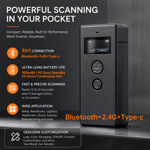 Lettore di Codici QR Wireless WCMI, Scanner di Codici a Barre Portatile con Interfaccia USB Disponibile - Product Image 4