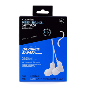 Auricolari USB con Jack da 3,5 mm Personalizzati Delano Gadgets per Uso Promozionale - Product Image 3