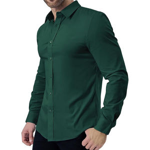 Chemise habillée pour homme, coupe ajustée, chemise habillée pour homme, chemise habillée professionnelle pour homme, chemise habillée à manches longues pour homme, chemise habillée de bureau - Product Image 3