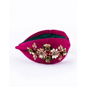 แถบคาดศีรษะผ้าคอตตอนปักลายดอกไม้แบบพิเศษ - Product Image 4