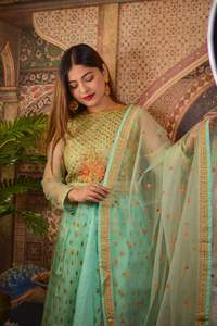 ชุดสูท salwar คอลเลกชั่นใหม่ชุดแต่งตัวปักลายเทรนด์หลากหลายพร้อมงานปัก - Product Image 6