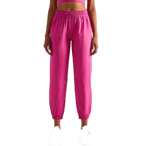 Pantalon de yoga respirant taille haute pour femme Pantalon de sport décontracté pour Fitness Plus Size Washed Technique - Product Image 1