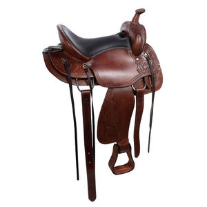 Sillín personalizable de estilo occidental para carreras de caballos de cuero puro de alta calidad a un precio razonable para propietarios de caballos - Product Image 1