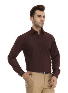 Chemise Formelle Marron Foncé pour Hommes, Fournisseur Direct d'Usine, pour Uniformes d'Entreprise, Tenue de Bureau, Usage Professionnel et Occasions Spéciales - Product Image 4