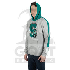 Sweat-shirts à capuche en molleton pour homme, broderie personnalisée, style streetwear, coupe régulière, pull-over, mélange polyester/coton - Product Image 2