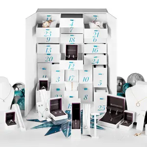 Custom Design Double Door Packaging Gift Boxes 25 Day <strong>Empty</strong> Jewellery Large <strong>Advent</strong> <strong>Calendar</strong> <strong>Box</strong> - Product Image 1