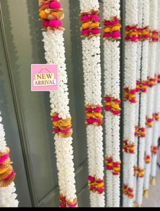 แขวนผนังประตูม่านแขวนตกแต่ง mogra/มะลิสายดอกไม้พวงมาลัยตกแต่งงานแต่งงานธีมปาร์ตี้ฉากหลังดอกไม้ - Product Image 2