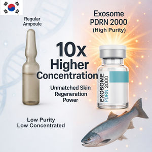 Exosomme de saumon PDRN en gros, booster de peau OEM coréen, ampoule PDRN hautement concentrée, hydratation profonde de la peau - Product Image 1