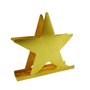 Porte-serviettes en fer plaqué argent pour dessus de table Table à dîner Table à déjeuner avec porte-serviettes décoratif vente chaude serviettes en or - Product Image 2