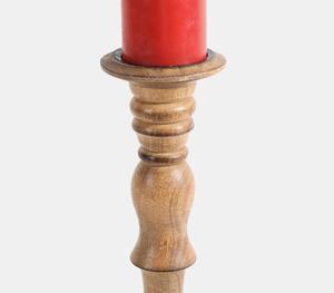 Bougeoirs en bois naturel brillant quantité minimale de commande bas Bougeoir en bois de forme personnalisée faite à la main mangue fabricant vente directe d'usine - Product Image 1