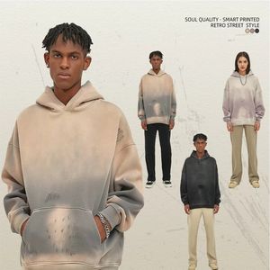 Custom Cotton Fleece <b>Hoodie</b> Fashion Printed Plain Blank Heavyweight Fleece Oversized Pullover <b>Hoodie</b> Men Winter Hoodies - Product Image 3