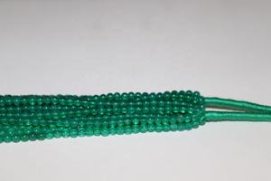 Cuentas redondas de ónix verde para fabricación de joyas, cuentas lisas de ónice verde, para hacer joyas - Product Image 2