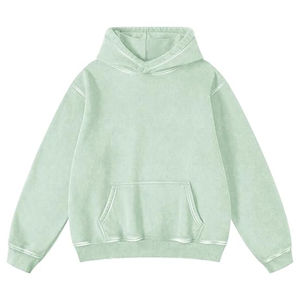 Sweats à capuche pour femmes surdimensionnés 100% coton Streetwear à fermeture éclair lourds pour les hivers - Product Image 5