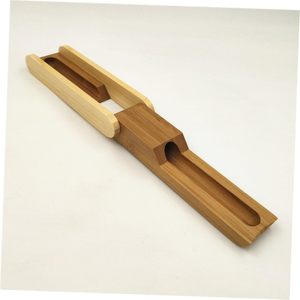 Estuche de madera para bolígrafos Mangowood, caja de madera para bolígrafos, estuche para artículos de papelería, estuche para lápices, soporte plegable para bolígrafos, estuche tipo concha para lápices - Product Image 6