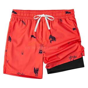 Bañador para hombre de secado rápido con forro de malla y bolsillos, pantalones cortos de playa informales transpirables y cómodos, proveedor OEM flexible - Product Image 5