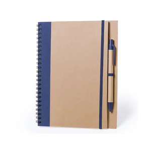 Quaderno Promozionale Sostenibile con Design a Tunnel Riciclato, Gadget Ecologici - Product Image 1