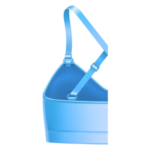 Soutien-gorge de sport pour femme à col en U, écologique, à maintien élevé, bretelles réglables, coussinets amovibles, séchage rapide, respirant, en spandex/nylon - Product Image 6