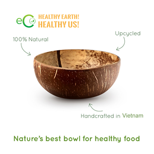 Bols en coquille de noix de coco naturelle biodégradable durable utilisés pour la décoration de nourriture de salade de fruits fabriqués au Vietnam de haute qualité - Product Image 2