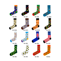 Chaussettes en coton unisexes de qualité supérieure Carnaval, antidérapantes, respirantes, écologiques, antibactériennes, à motifs personnalisés et colorées, vente en gros