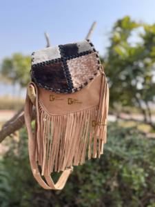 Véritable cuir de vachette fourrure nouveauté sac à franges Offre Spéciale sac à main Style occidental sac à bandoulière bohème femmes multi-usages sac à main - Product Image 4