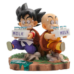 DBZ Son Goku & Krillin <b>Plastic</b> Figurines Japan <b>Animation</b> Source - Product Image 3