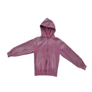 MOVATEXTILES-Sudadera con capucha para hombre, sudadera con estampado de logotipo, con cremallera y hombros caídos - Product Image 1