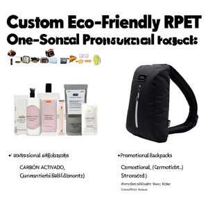 Zaino Promozionale Ecologico Personalizzato in RPET a Tracolla Singola per Gadget - Product Image 3