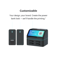 Estación de Carga Apilable de 4 Ranuras, Resistente al Fuego, de ABS, para Alquiler de Power Banks, para Laptop, Cámara, Reloj Inteligente y Micrófono, en Oferta
