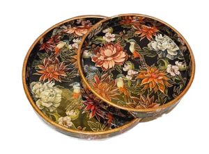 ถาดเสิร์ฟไม้สไตล์พิมพ์ลายสำหรับตกแต่งโต๊ะในบ้านถาดเสิร์ฟทรงสี่เหลี่ยมผืนผ้าทำจากไม้ - Product Image 5