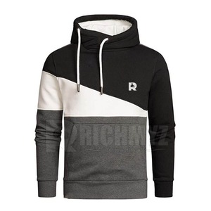 Sudadera con Capucha para Hombre de Talla Grande, de Alta Calidad OEM, Unisex, Invierno, con Logotipo Personalizado, Sudadera con Capucha de Color en Contraste para Hombre - Product Image 1