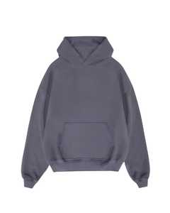 200-600 GSM <b>Drop</b> Shoulder Hoodies Cropped Boxy Fit Heavyweight Knitted Lined Sport Terry Fabric Custom Logo Letter 100% Cotton - Product Image 4