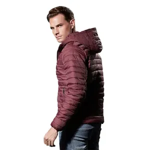 Outdoor Canvas Men's Stand Collar Front Logo Puffer Jacket with Custom Logo Eco-Friendly & Breathable - Product Image 5