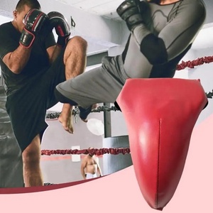 Protector de ingle de cuero personalizable para boxeo y equipo de protección de karate con guardia - Product Image 1