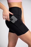 Shorts de Yoga Transpirables de Cintura Alta con Botones para Mujer, Corte Regular, Secado Rápido, Resistentes al Sudor, Control de Abdomen, Resistentes al Viento