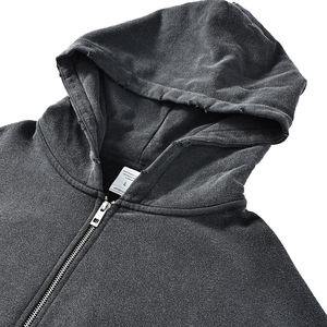 Vente en gros de sweats à capuche 100% coton à fermeture éclair de haute qualité pour hommes - Product Image 3