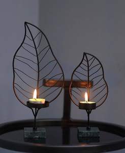 Portavelas de Metal duradero perfecto para exhibición de mesa con diseño limpio Base fuerte que proporciona iluminación de larga duración para uso doméstico - Product Image 2