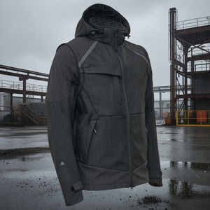Veste Softshell ELKA RAINWEAR WORKING XTREME Noir Imperméable - Product Image 3