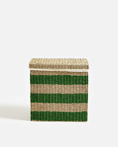 Cesta festoneada de algas marinas hecha a mano y cesta de lavandería natural de Vietnam, calidad superior para una decoración elegante del hogar. - Product Image 2