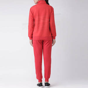 2022 nouveautés grande taille femmes à manches longues mince Fitness survêtement ensemble XL toile hiver saison salle de sport utiliser motif solide - Product Image 3