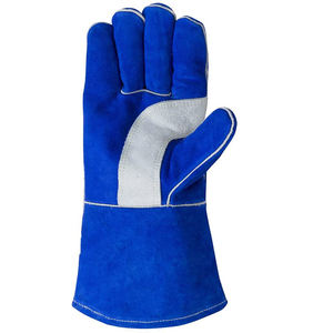 Kandari, suministros deportivos, venta al por mayor, guantes de soldadura hechos a medida, guantes de trabajo de invierno con guante de soldadura de cuero Partido de vaca - Product Image 2
