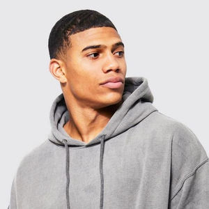 Best-seller hommes à la mode 100% coton à capuche personnalisé Style décontracté solide teint coupe régulière poche printemps automne hiver - Product Image 2