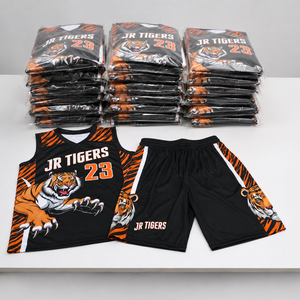 Maillot de basket personnalisé à séchage rapide en polyester, uniforme d'équipe OEM ODM, broderie personnalisée, logo, nom, numéro, manches courtes, col en V, unisexe - Product Image 3