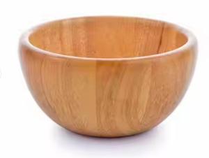 Juego de ensaladeras de madera de acacia con 2 manos de madera Ensaladera grande con utensilios para servir Tazón grande para mezclar frutas, ensalada - Product Image 6