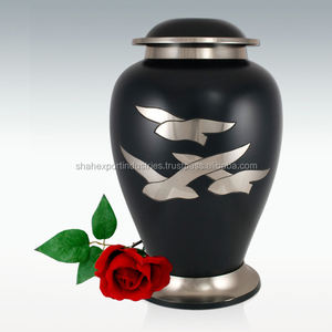 โกศบรรจุอัฐิรูปโลมาพระอาทิตย์ตกดิน สไตล์อเมริกัน ทำจากโลหะ สำหรับบรรจุอัฐิมนุษย์ ความจุ 200 คิวบิกนิ้ว ทำด้วยมือจากอะลูมิเนียม สำหรับสุสาน - Product Image 5