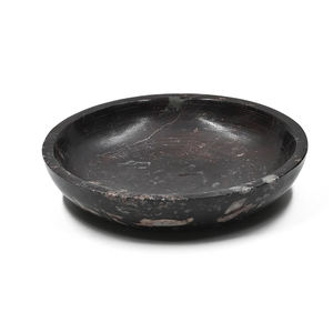 <b>Large</b> Black Natural Soapstone <b>Serving</b> <b>Bowl</b> of Superior Quality in High Demand for Use in Hotels and Restaurants - Product Image 1