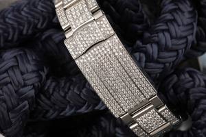 Personalizado colorido Baguette VVS Moissanite diamante Acero inoxidable automático Iced Out reloj de pulsera Hip Hop moda mayorista - Product Image 5