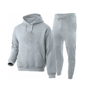 Survêtements en coton personnalisés respirants et ajustés pour hommes, style Hip Hop, avec sweat à capuche et pantalon de jogging – Vente en gros - Product Image 1